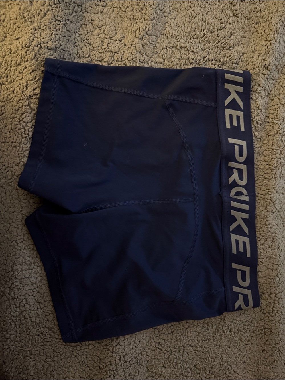 Nike Navy/White Pro Compression Shorts - Picture 2 of 3